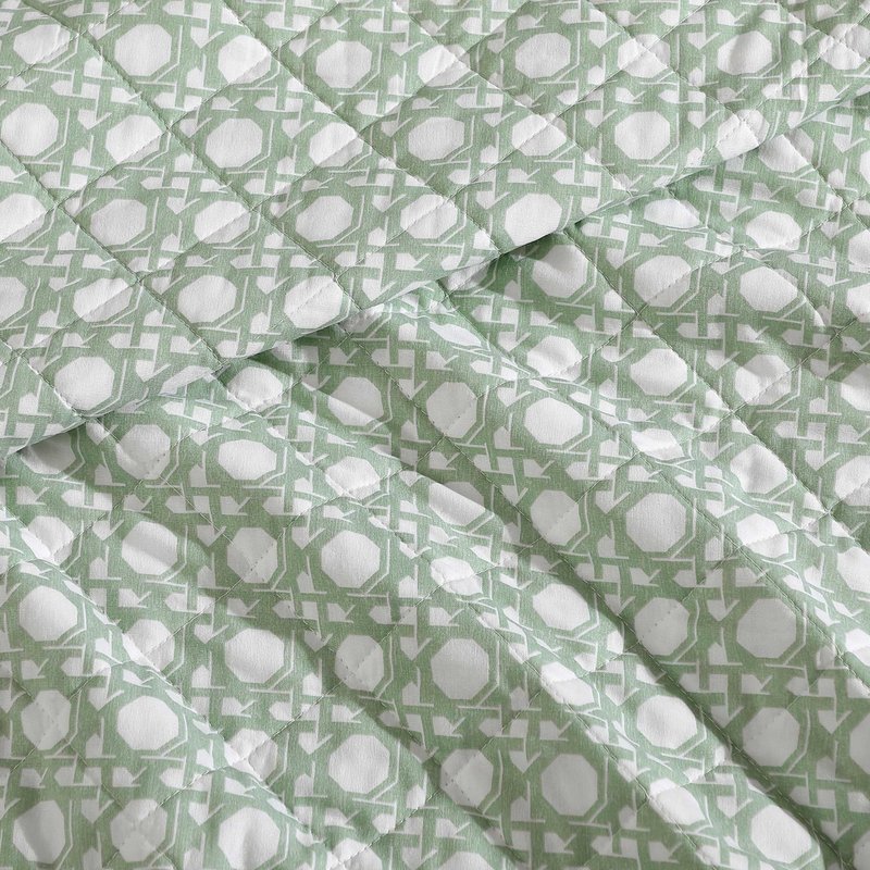 Tommy Bahama - King Quilt Set, Luxurious Bedding with Matching Shams, Coastal Inspired Room Essentials (Bahama Diamond Isle Green, King)