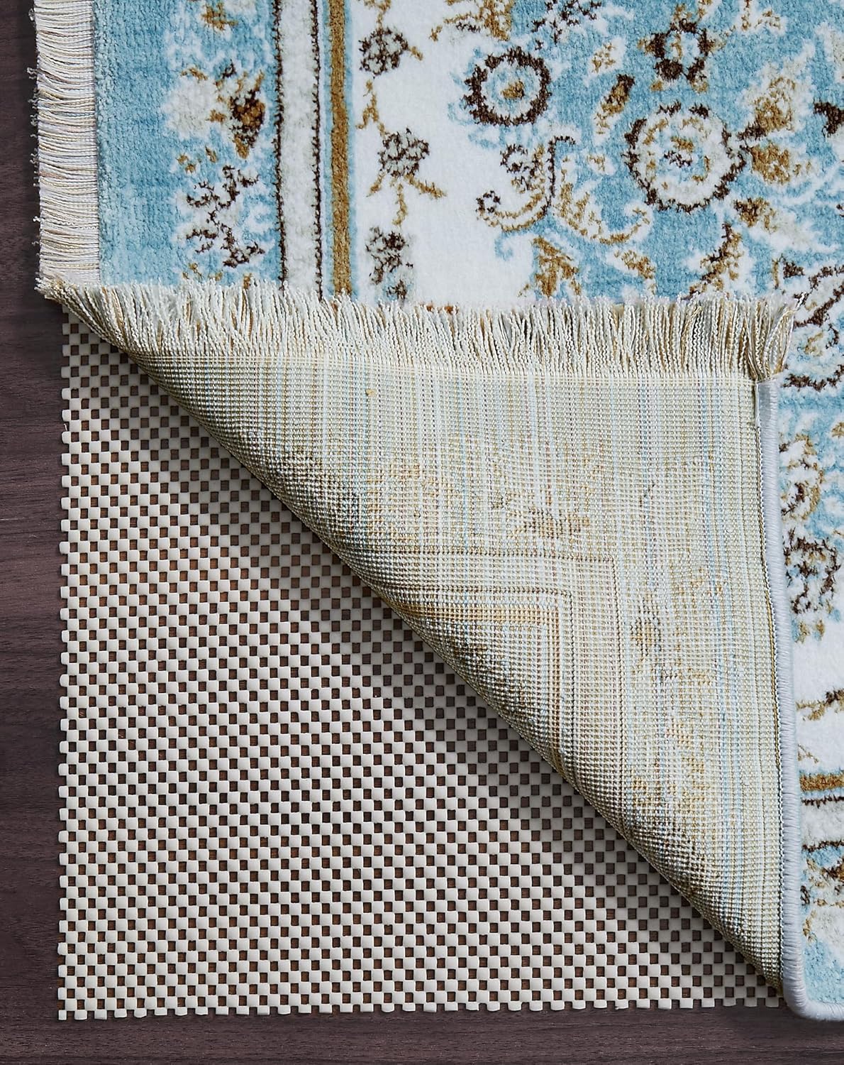 Veken Rug Pad Gripper - Non-Slip 6x9 Ft Mat for Hardwood & Tile Floors | Thick Anti-Skid Design