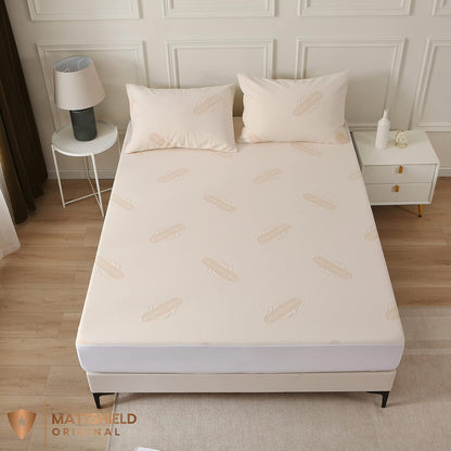 Deluxe Waterproof Organic Mattress Protector Twin - Certified Organic Cotton, Breathable Mattress Pad Cover