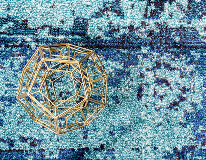Unique Loom Medici Collection Vintage Botanical Traditional Blue Area Rug (10' 0 x 13' 0)