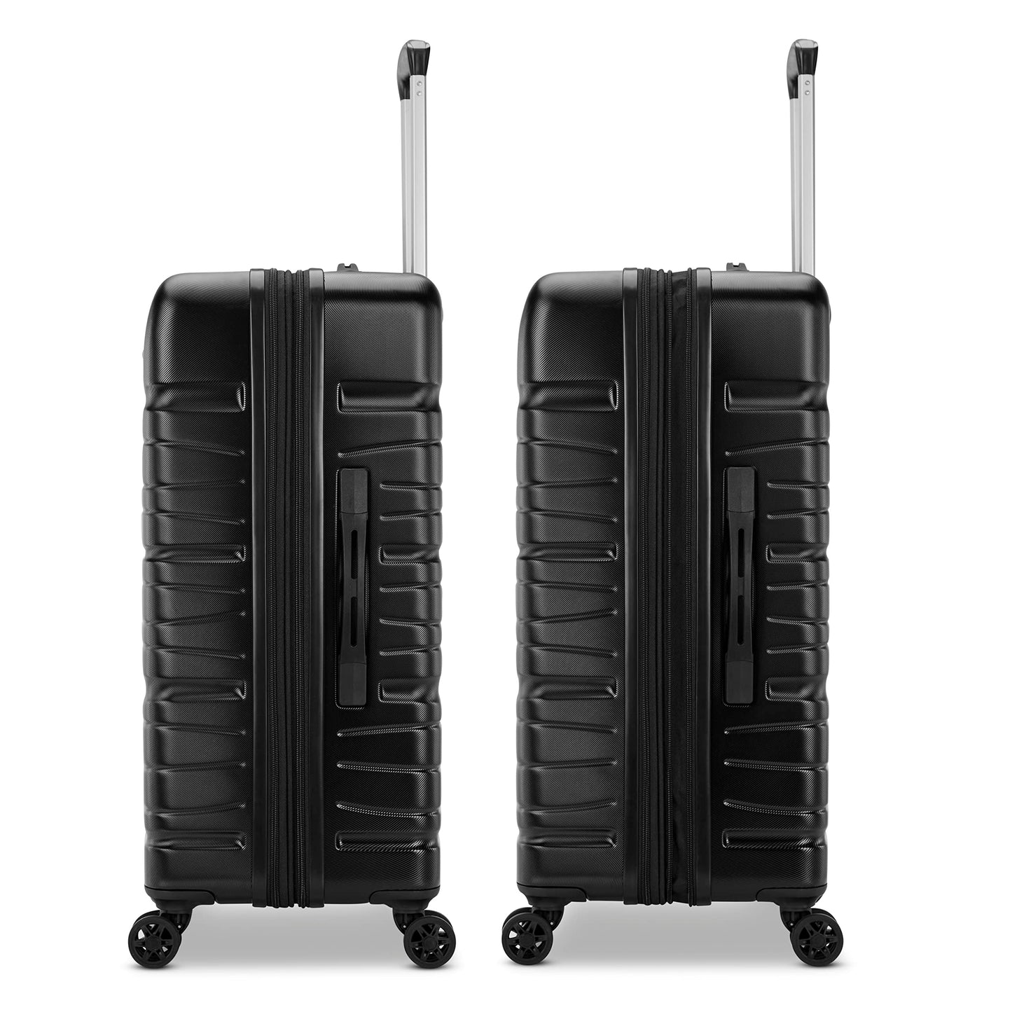 Samsonite Evolve SE Hardside Expandable Luggage with Double Spinner Wheels, Titanium, 3PC Set (CO/M/L)