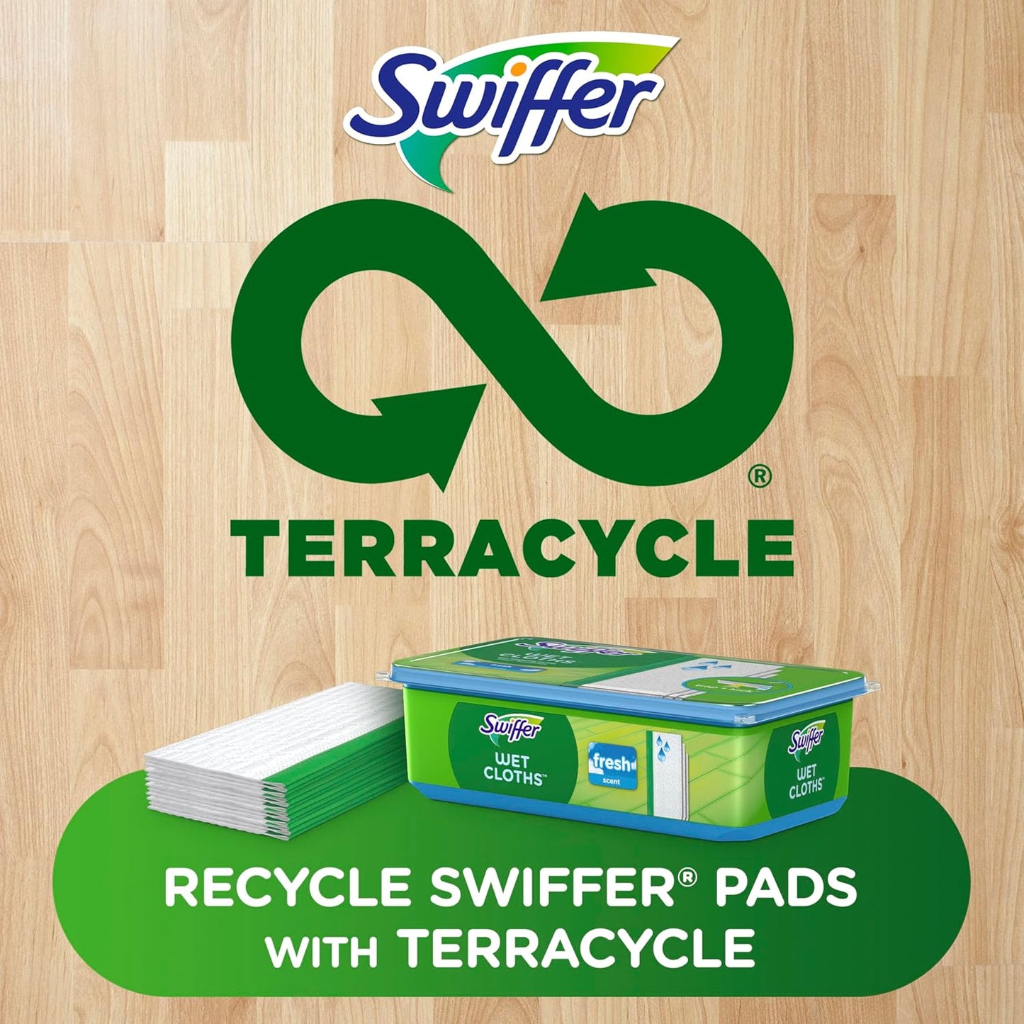 Swiffer Sweep + Mop Wet Pads Refill - All-Purpose Floor Cleaner for Dirt & Dust | Fresh Gain Scent, 36ct