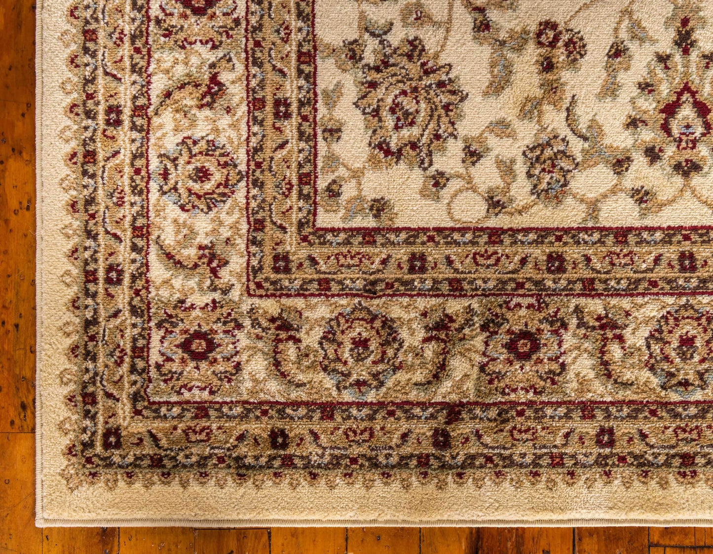 Unique Loom Voyage Collection Traditional Oriental Classic Intricate Design Area Rug (8' 0 x 10' 0 Rectangular, Ivory/Gold)