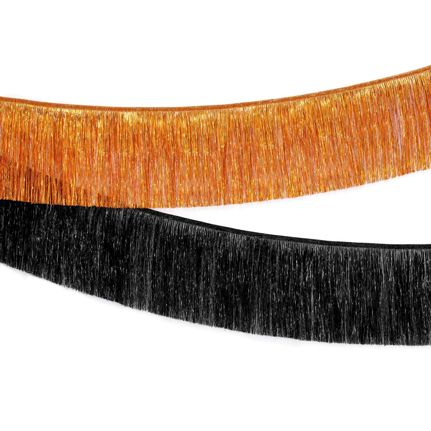 KatchOn, XtraLarge Black and Orange Fringe Banner - 6.5 Ft, Pack of 2 Fringes | Tinsel Garland for Basketball Theme Birthday Decorations | Orange Black Fringe Garland for Graduation Decorations 2026