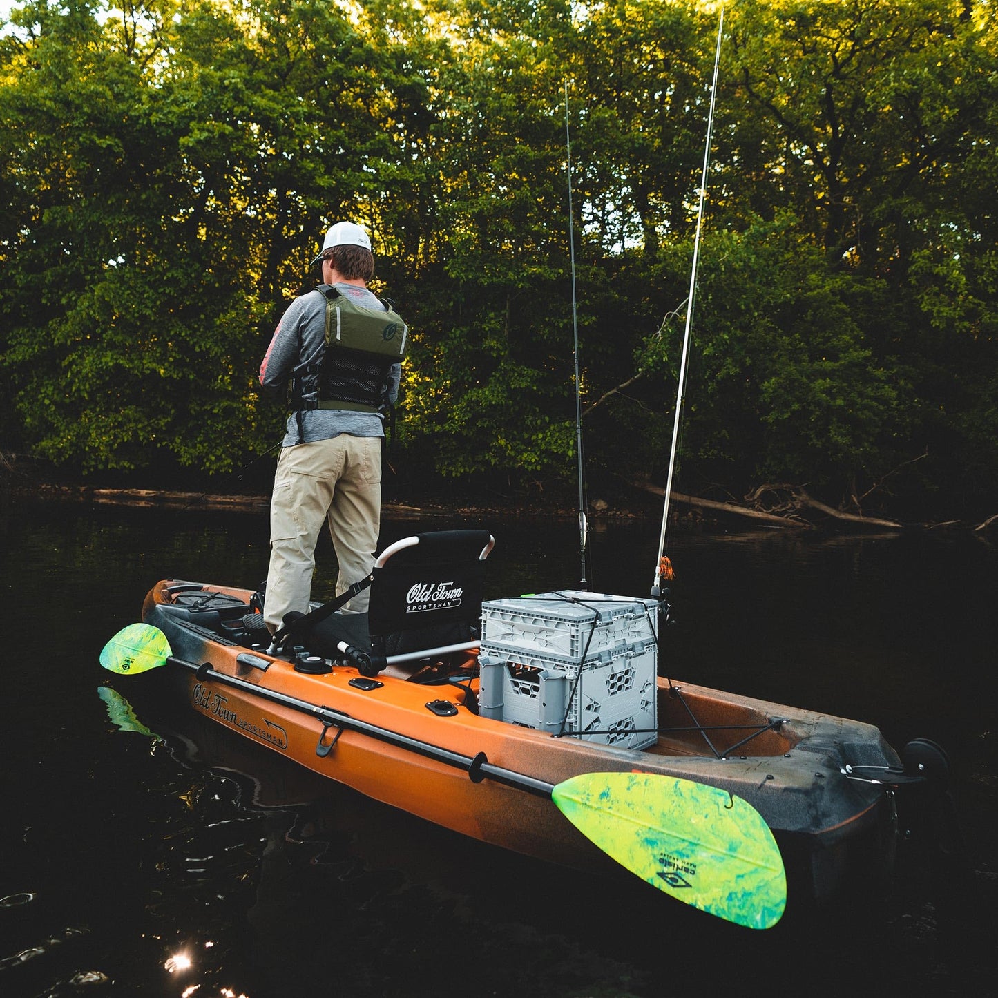 Old Town Sportsman PDL 120 Pedal Fishing Kayak (Ember Camo)