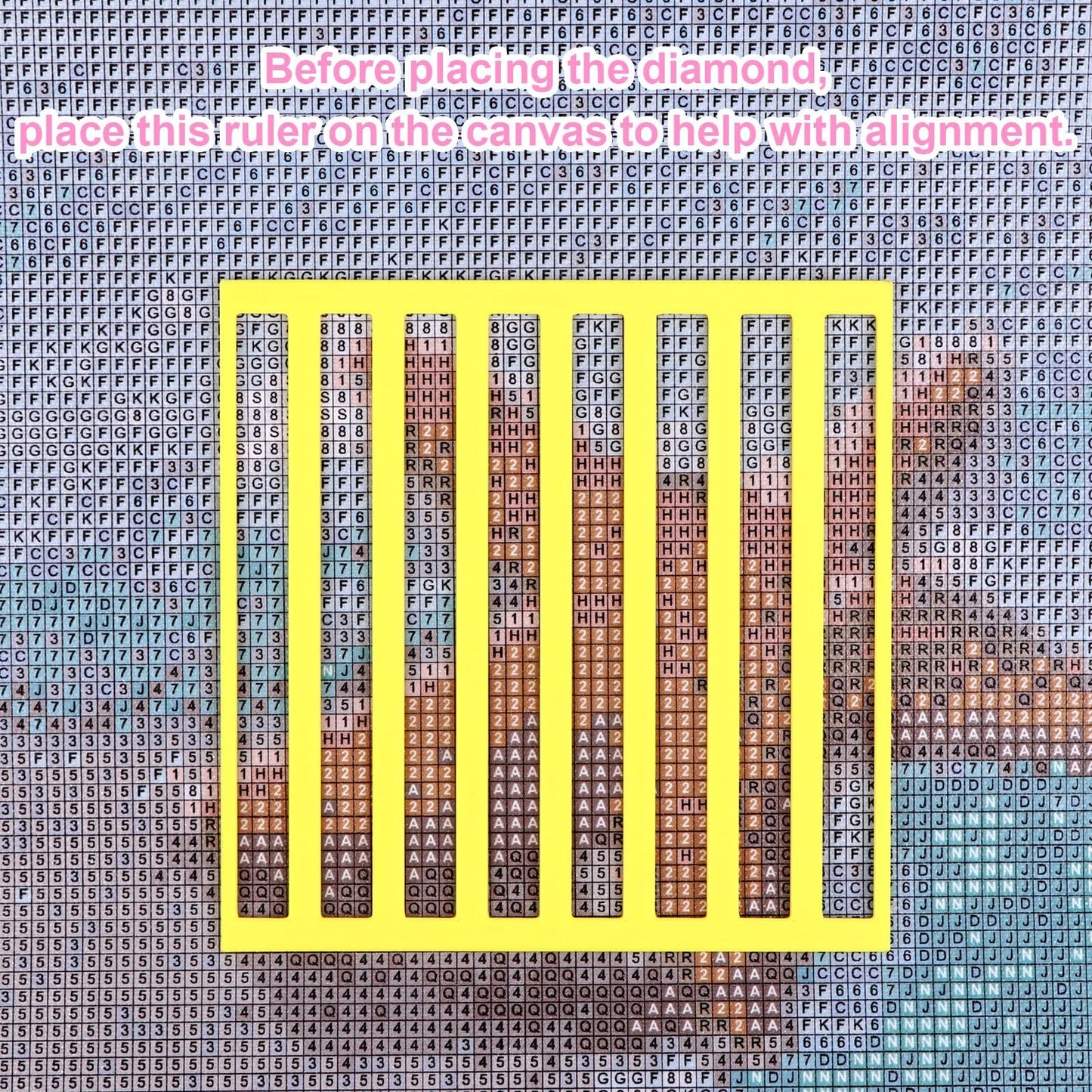 9Pcs Diamonds Painting Rulers 9 Colors Diamond Ruler Reusable Diamond Kit Alignment Tool Painting Guide for Diamonds Painting Enthusiasts