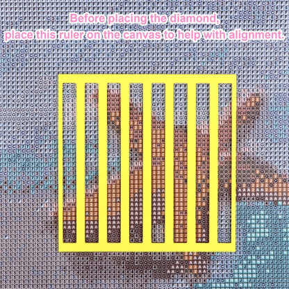 9Pcs Diamonds Painting Rulers 9 Colors Diamond Ruler Reusable Diamond Kit Alignment Tool Painting Guide for Diamonds Painting Enthusiasts