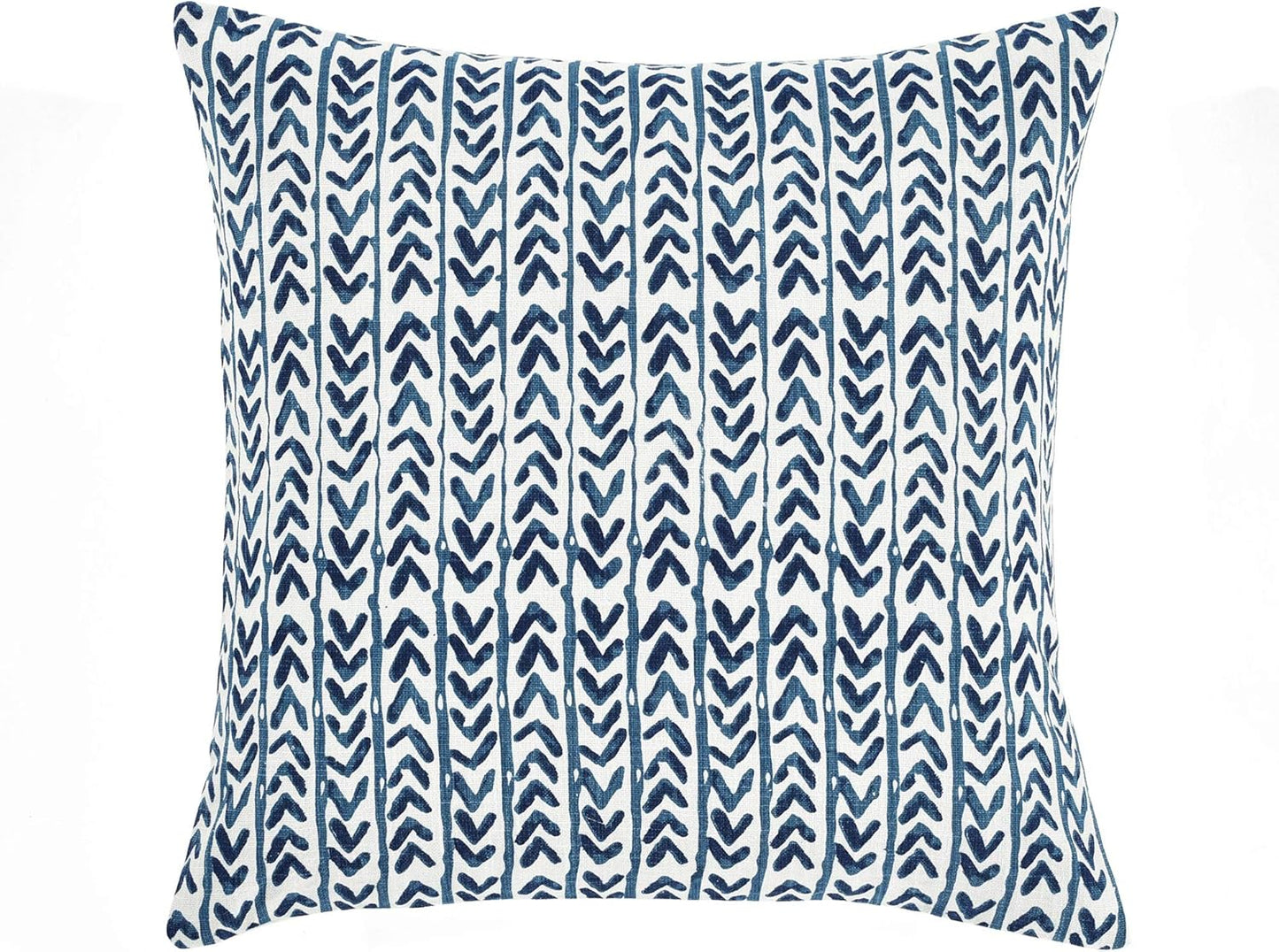 Lush Decor Yani Decorative Throw Pillow Cover, 20" W x 20" L, Navy Square Pillow Cover for Bed, Couch, Chair