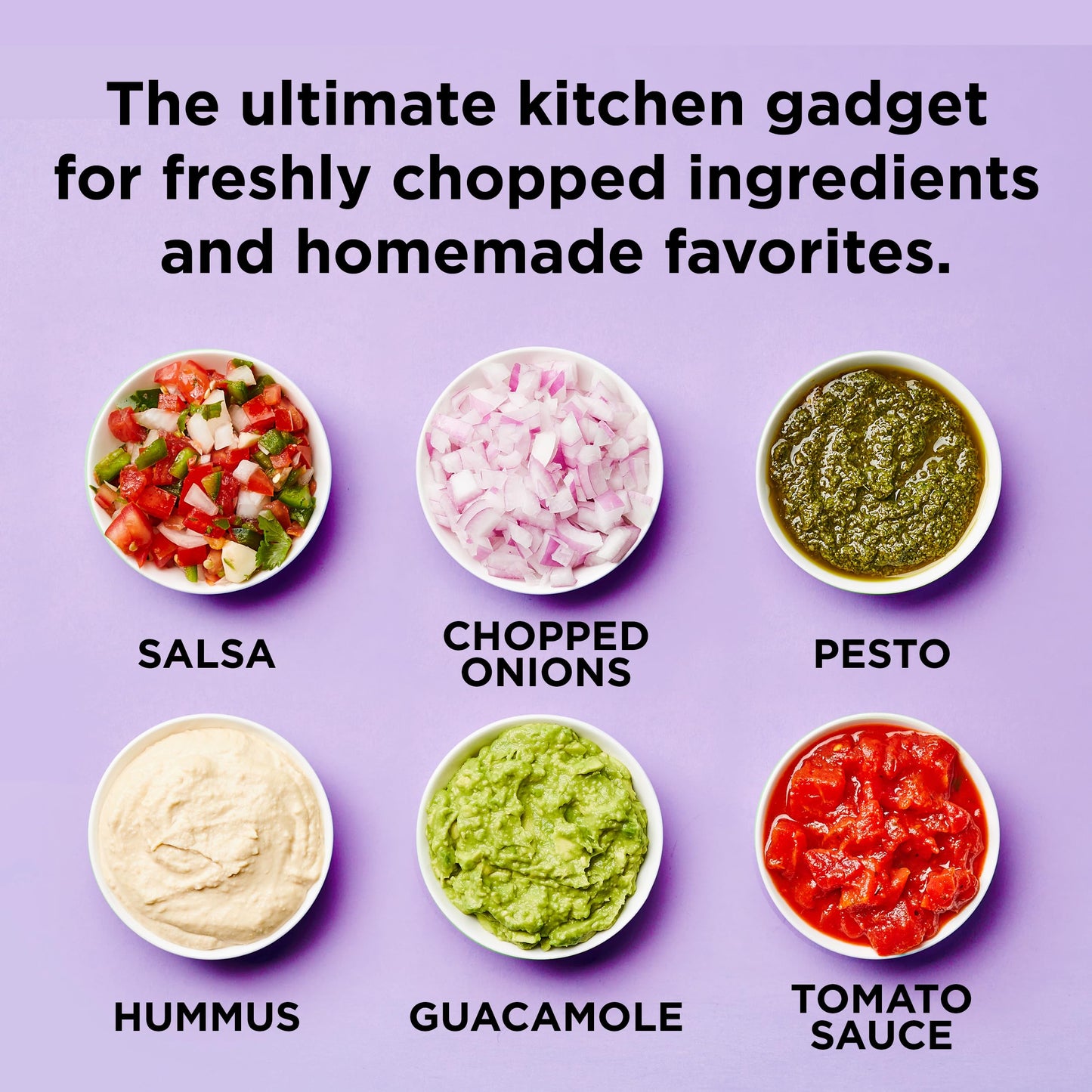 Chef'n VeggiChop Hand-Powered Food Chopper (Arugula), 5.5" x 5.5" x 5"