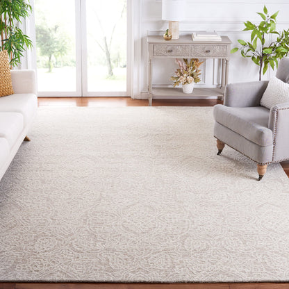 SAFAVIEH Area Rug 10x14 - Metro Collection - Large - Natural & Ivory, Handmade Wool, Ideal for Living Room, Bedroom, Dining Space (MET998A)