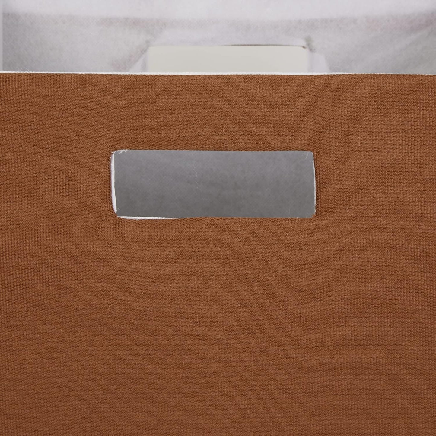 13x13x13, DII Collapsible Polyester Storage Cube, Solid, Lightweight and Durable, Large Square, Cinnamon