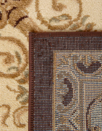 Unique Loom Versailles Collection Traditional Classic Floral Motif Area Rug (10' 0 x 13' 0 Rectangular, Brown/ Ivory)