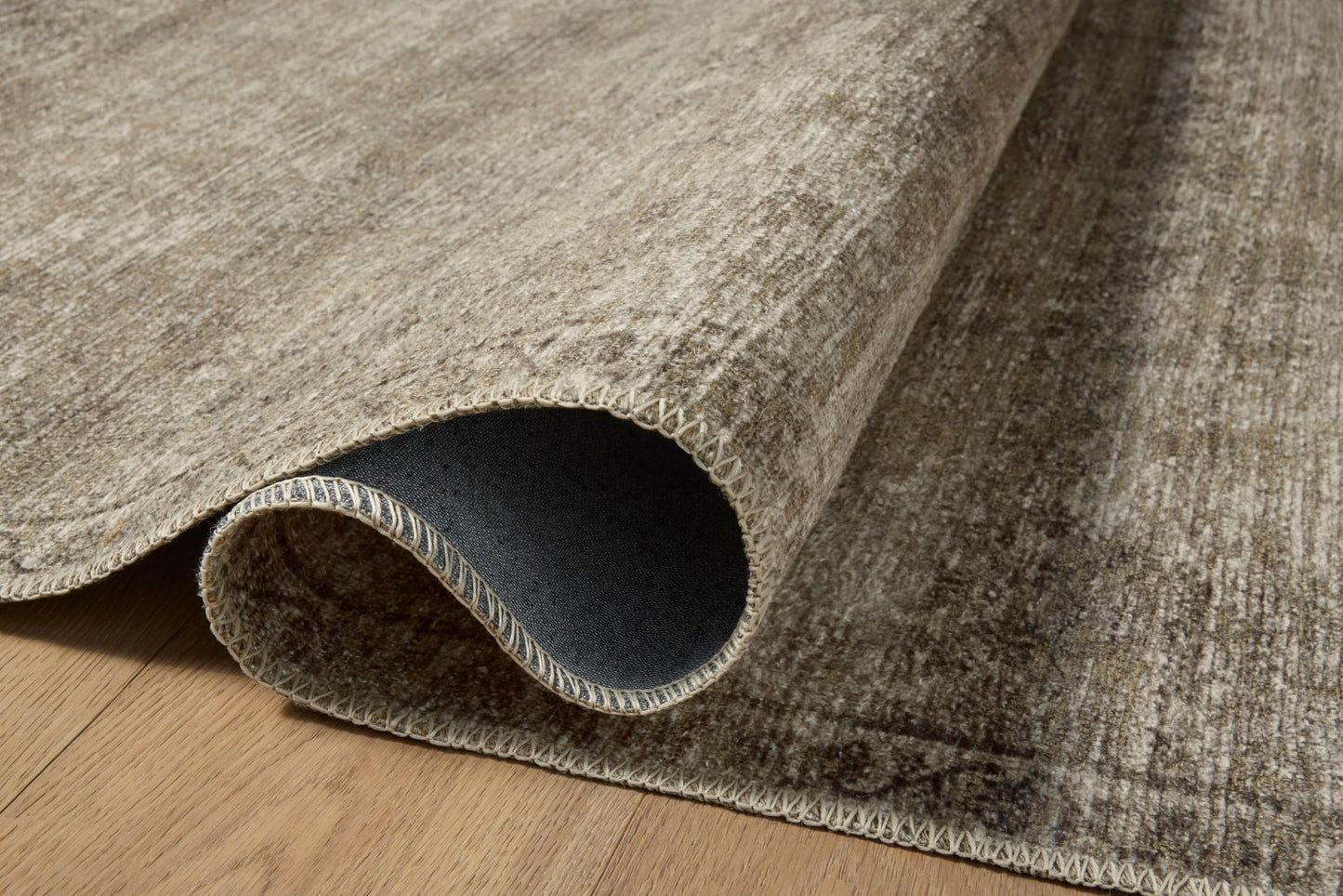 Loloi Amber Lewis Cambria Collection CBR-01 Ash/Bark 10'-0" x 14'-0" Area Rug Jute, Neutral, Vintage Style, Antique Tone, Living, Bedroom, Dining, Carpet