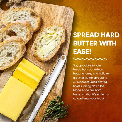 Simple preading Stainless Steel Butter Spreader knife, Butter Knife - 3 in 1 Kitchen Gadgets (4)