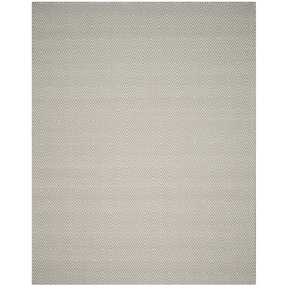 SAFAVIEH Area Rug 8x10 - Wilton Collection - Large - Light Grey & Ivory, Hand-Hooked Wool, Ideal for Living Room, Bedroom, Office, Dining Space (WIL715D)