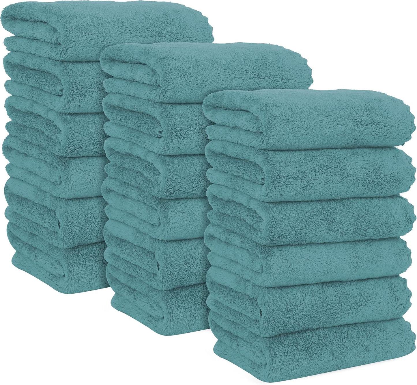 18 Pack 16 28 inches MOONQUEEN Premium Hand Towels - Quick Drying - Microfiber Coral Velvet Highly Absorbent Towels