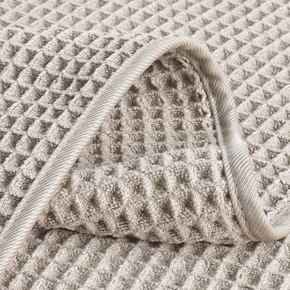 POLYTE 430 GSM Microfiber Lint Free Hand Towel, 16 x 30 in, 4 Pack (Waffle Weave)