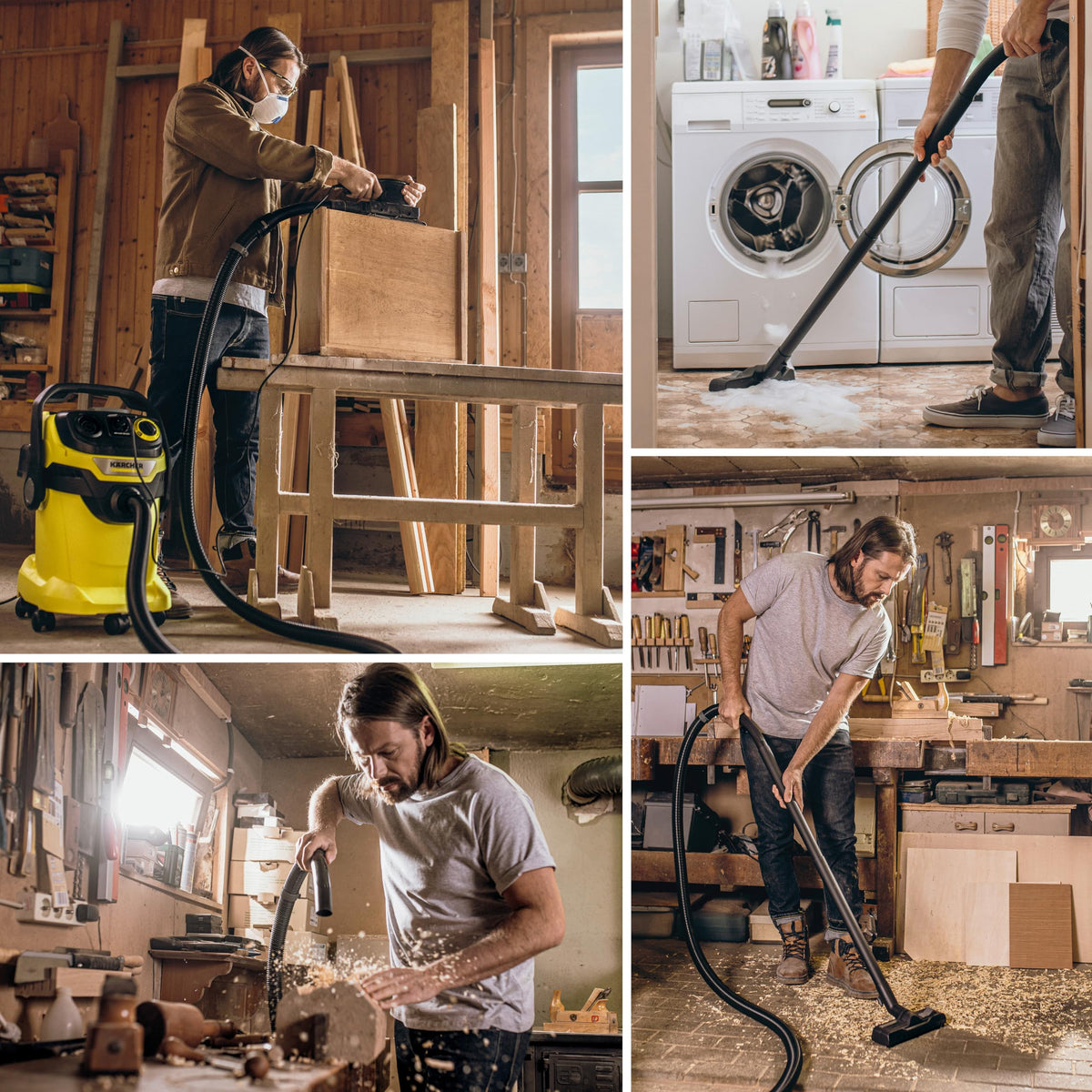 KÄRCHER Shop Vacuum WD 5 P, 6.6 Gal, 6.0 Peak HP, 33 ft Reach, Wet Dry Vacuum Cleaner, Heavy Duty, Blower Function, Crevice Tool, Floor Nozzle, Great for DIY Projects and Workshops