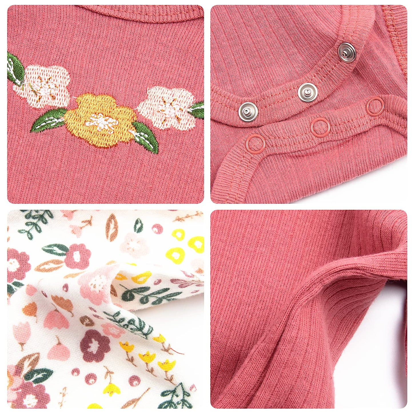 Pedolltree Reborn Baby Doll Clothes 22 inch Girl Outfit Accessories for 20-22 Inch Reborn Doll Baby Girl Doll Clothes 4pcs Set, Medium