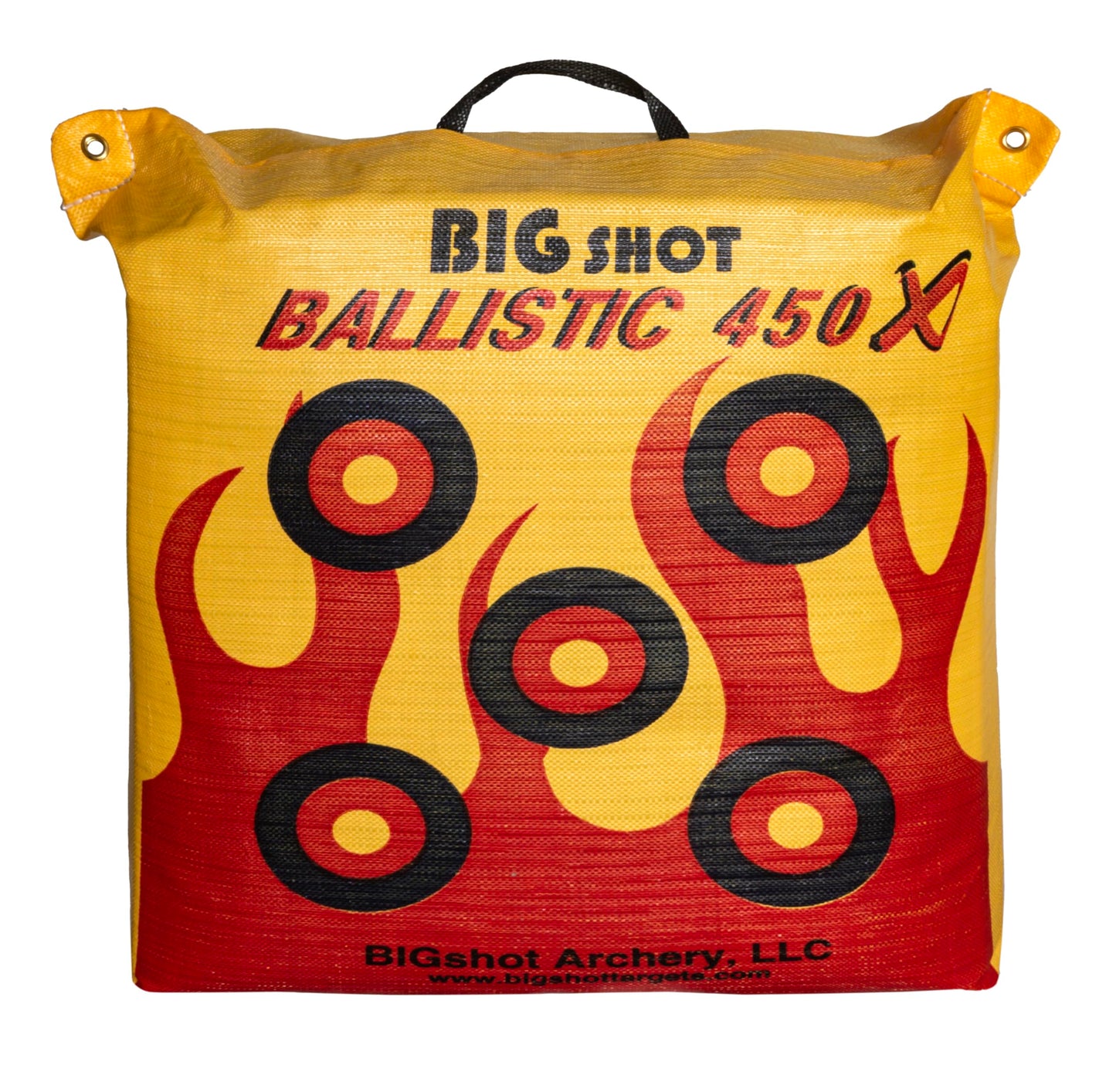 BIGSHOT Archery Ballistic 450 K Bag Target, 24 x 24 x 12/50 lb, Yellow