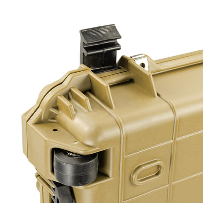 Eylar 44” Hard Rifle Case Equipped With Ragar Reconfigurable & Reusable XP Crosslinked Foam Insert, Waterproof, Shockproof Meets TSA Requirements (Tan)