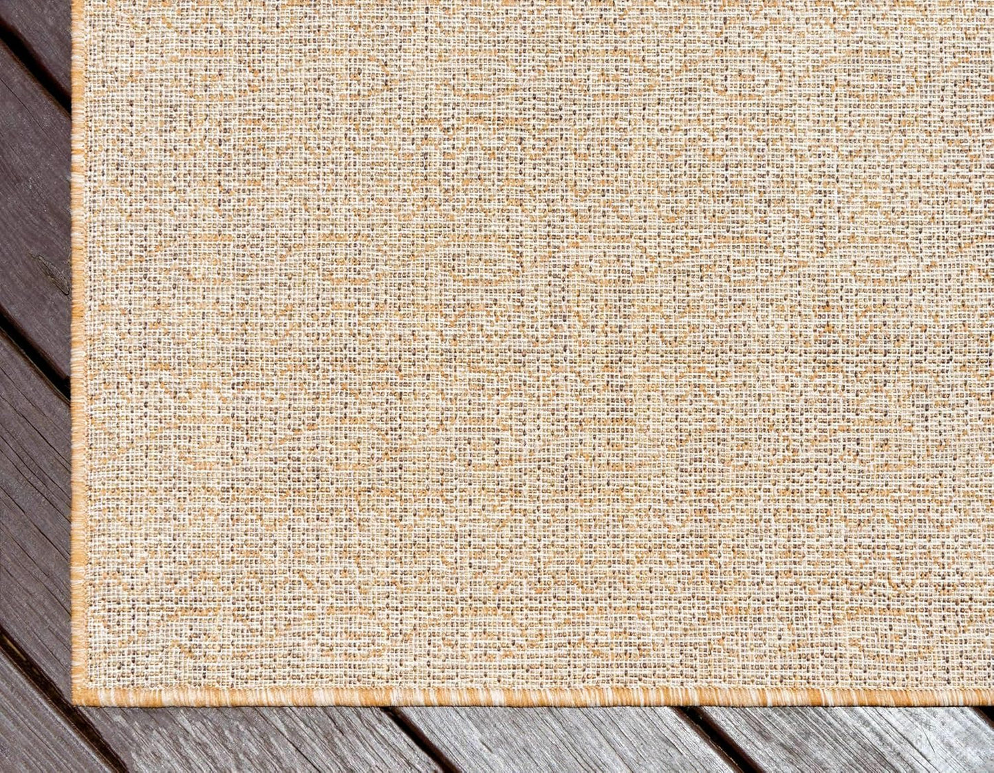 Unique Loom Outdoor Modern Collection Area Rug - Links, 2' 2" x 3' 1" Rectangle, Light Brown/Brown