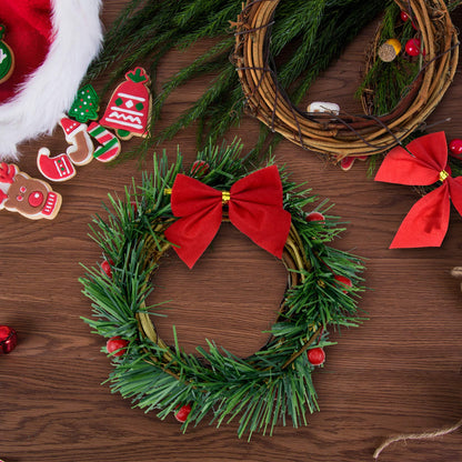 Grapevine Wreath Set, Marrywindix 16 Pieces Natural Vine Branch Wreath Christmas DIY Rattan Wreath Garland for Christmas Holiday Craft Wedding Decor (3 in.)