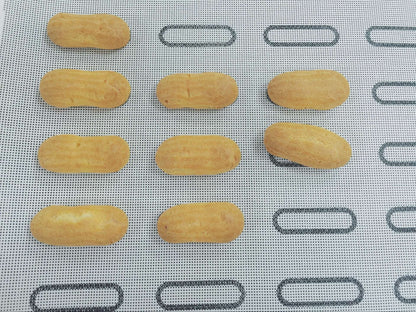 Bluedrop Eclair Baking Sheets Perforated Silicone Baking Mats For Bread Cookies Open Mesh Non Stick Oven Liner