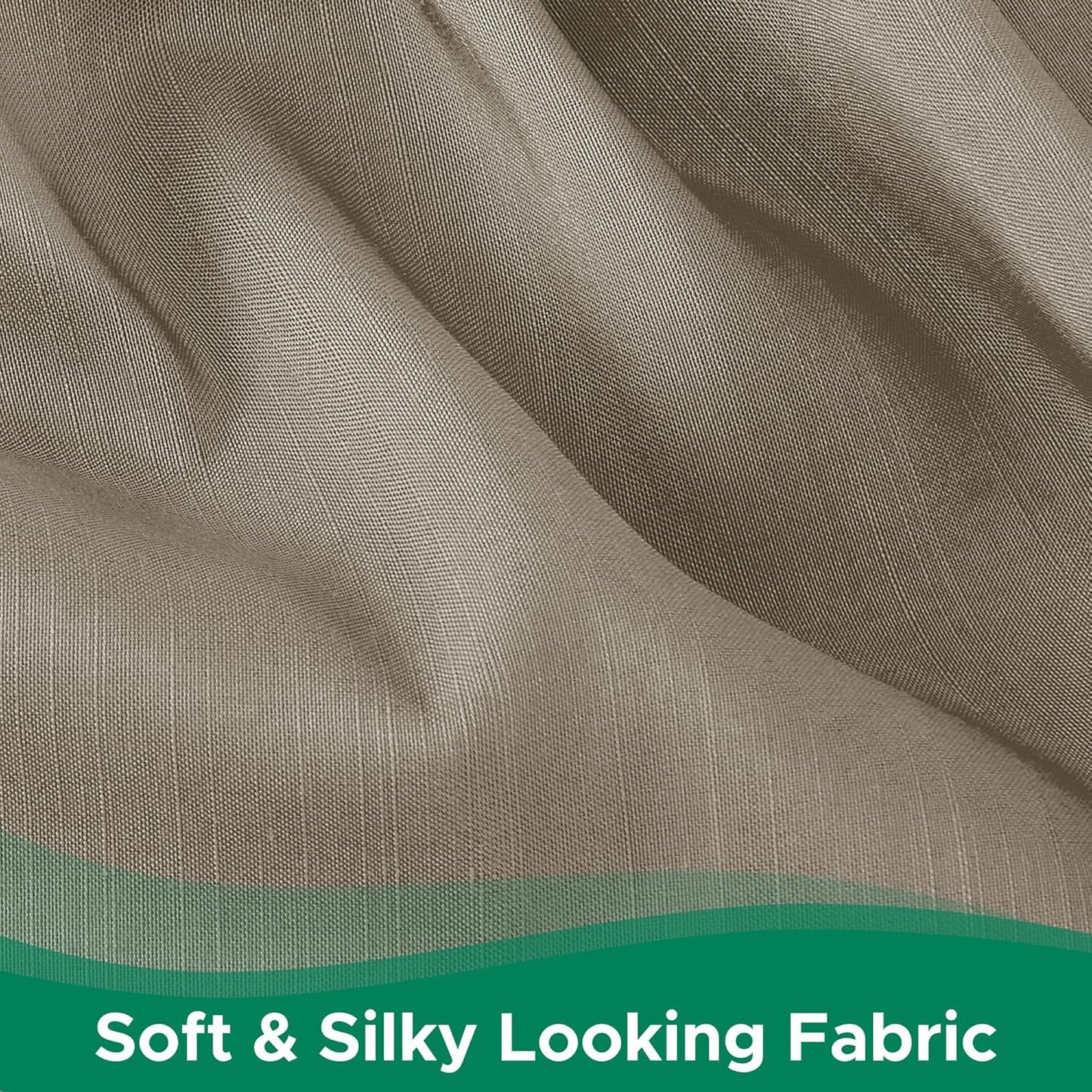 Biscaynebay Wrap Around Bed Skirts for Full & Full XL Beds, 15" Drop, Taupe