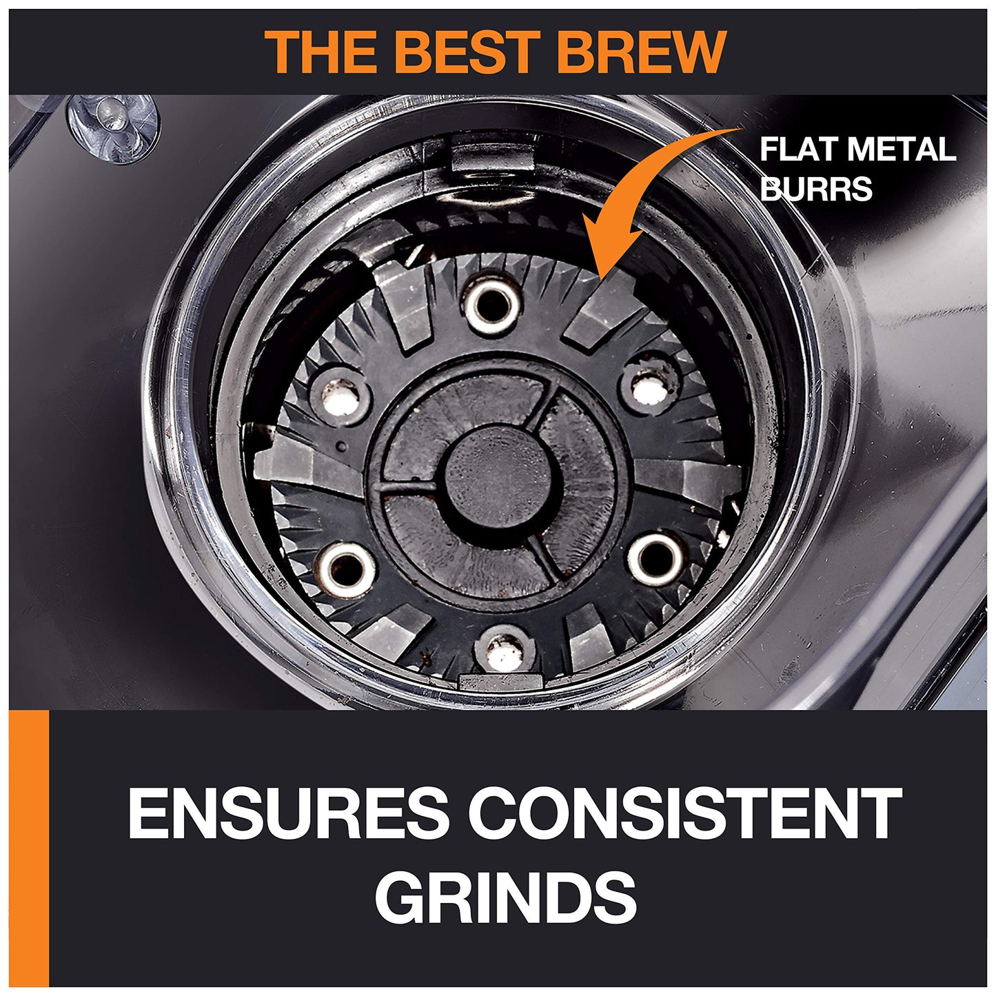 KRUPS Precision Burr Coffee Grinder: 12 Settings, 8 oz Capacity for Drip, French Press, Espresso, Pour Over, Cold Brew - Stainless Steel, 110W, Auto-Stop, Easy Clean - Coffee Grinders for Home Use