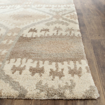 SAFAVIEH Area Rug 8x10 - Wyndham Collection - Large - Natural & Multi, Handmade Wool, Modern Design, Ideal for Living Room, Bedroom, Office, Dining Space (WYD720A)