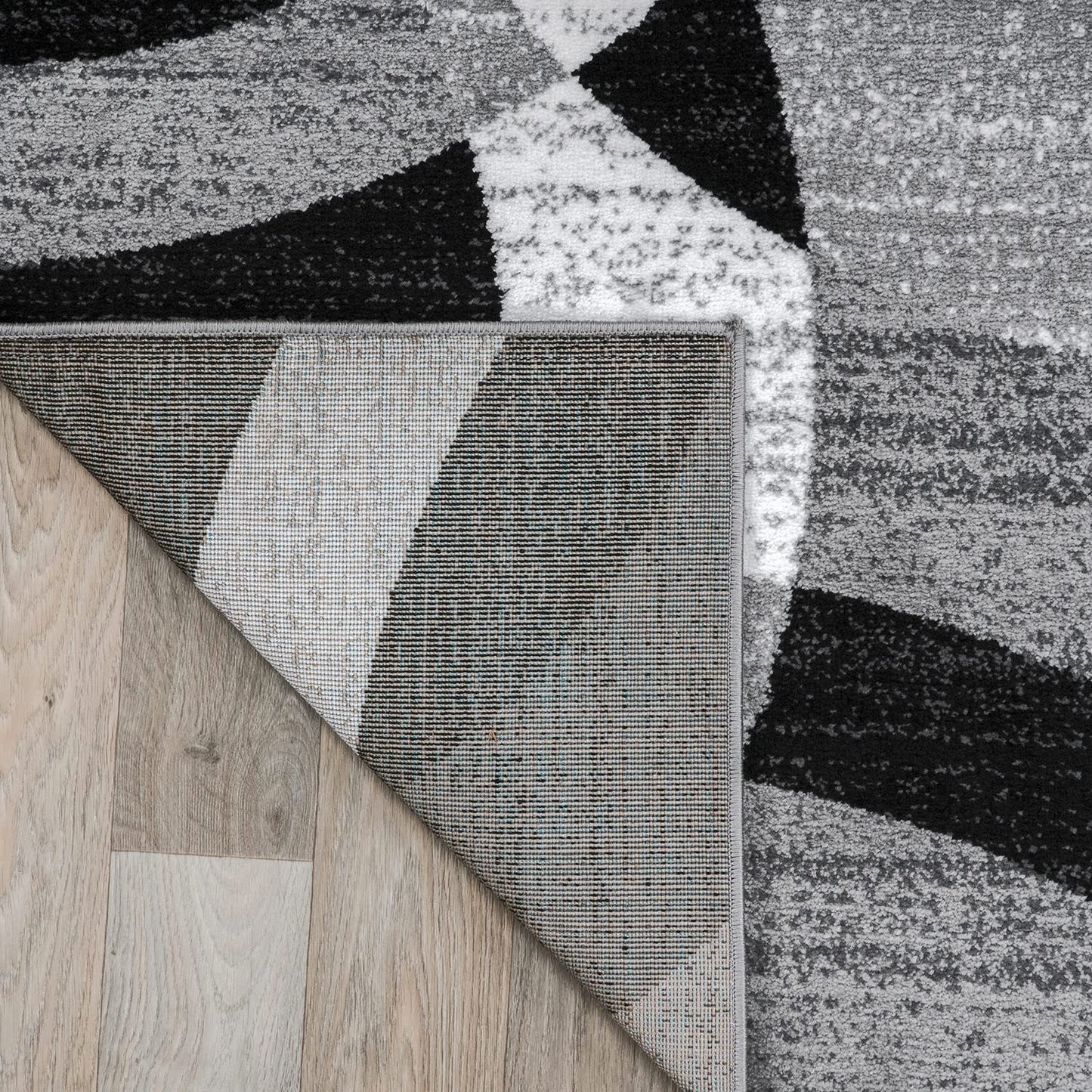 Rugshop Contemporary Abstract Circles Perfect for high Traffic Areas of Your Living Room,Bedroom,Home Office,Kitchen Area Rug 10' x 14' Gray