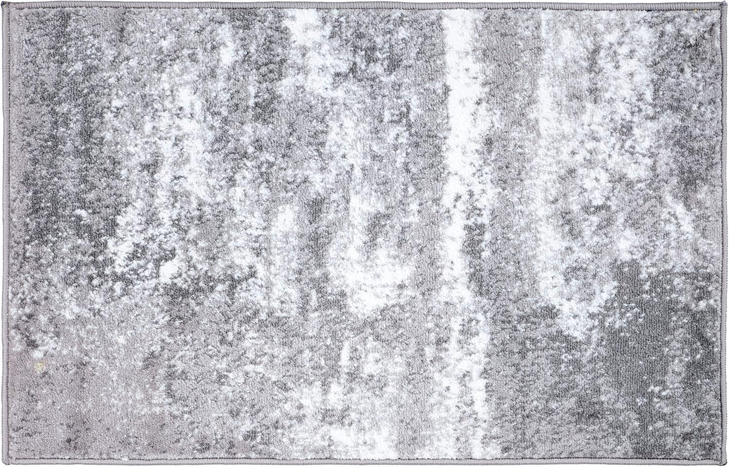 Rugshop Distressed Abstract Watercolor Area Rug, 2' x 3', Gray