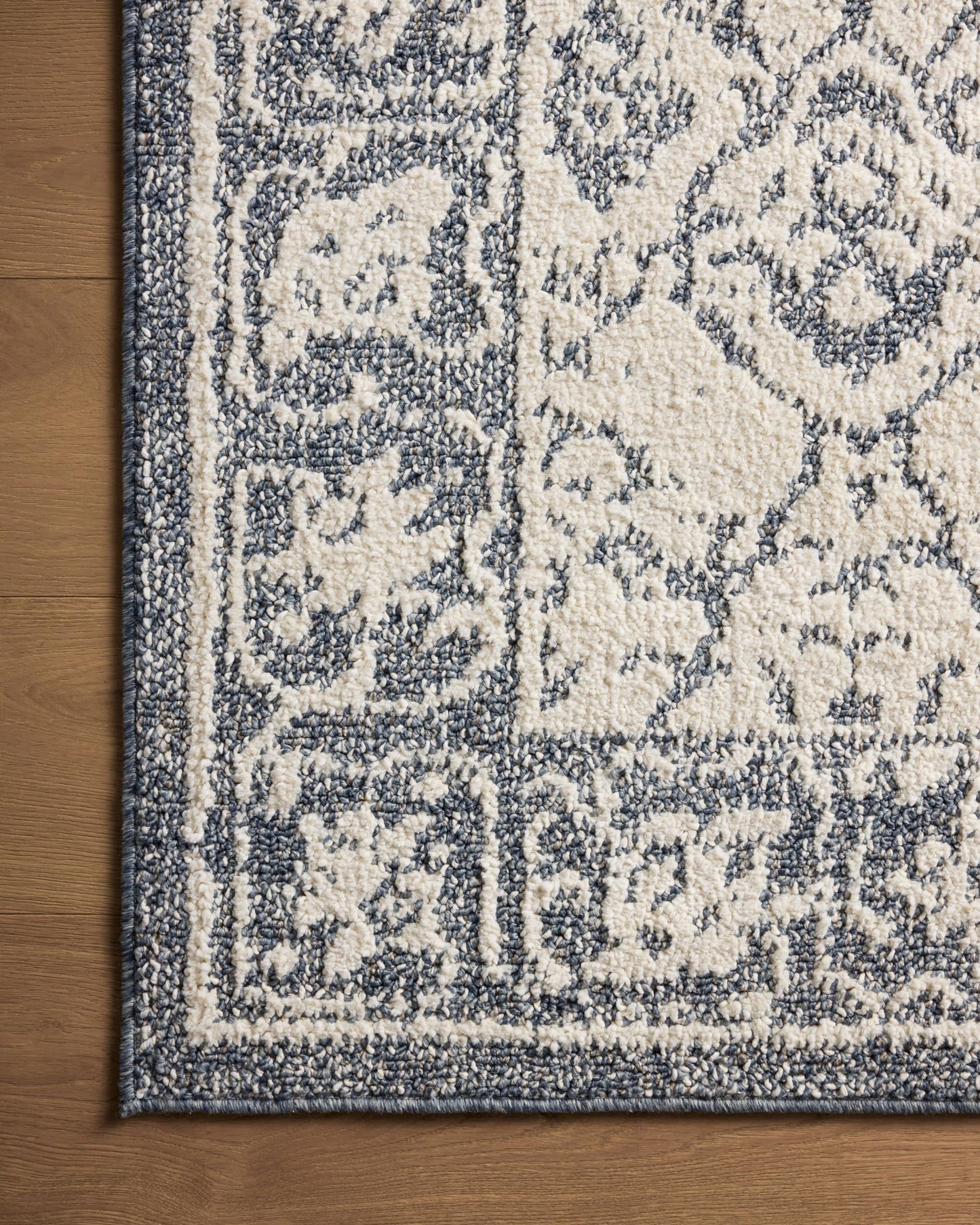 Loloi Magnolia Home by Joanna Gaines Gigi Collection GIG-02 Ivory/Blue 7'-10" x 10' Area Rug