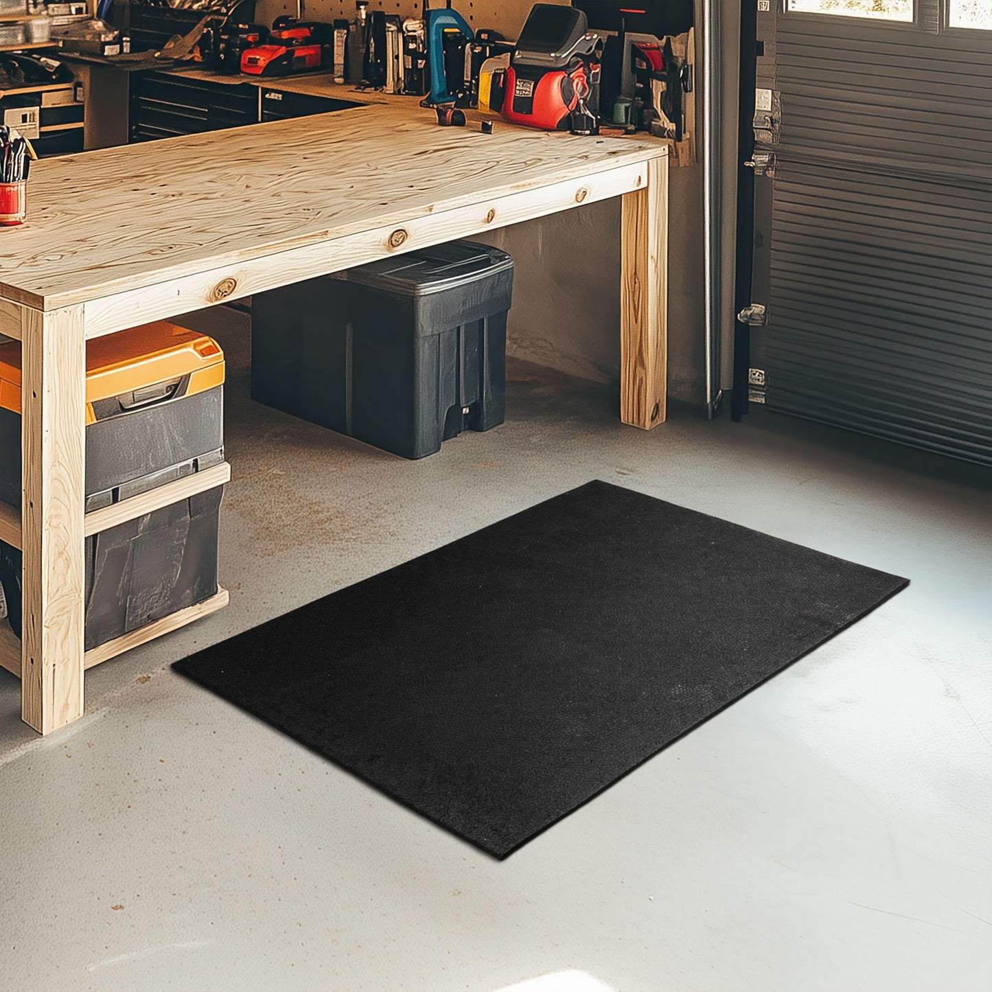 Mohawk Home Heavy Duty Rubber Stall Mat - Gym Floor- Under Dog Crate - All Purpose Utility 3' x 4' - 1/2" Thick (Pack of 10)