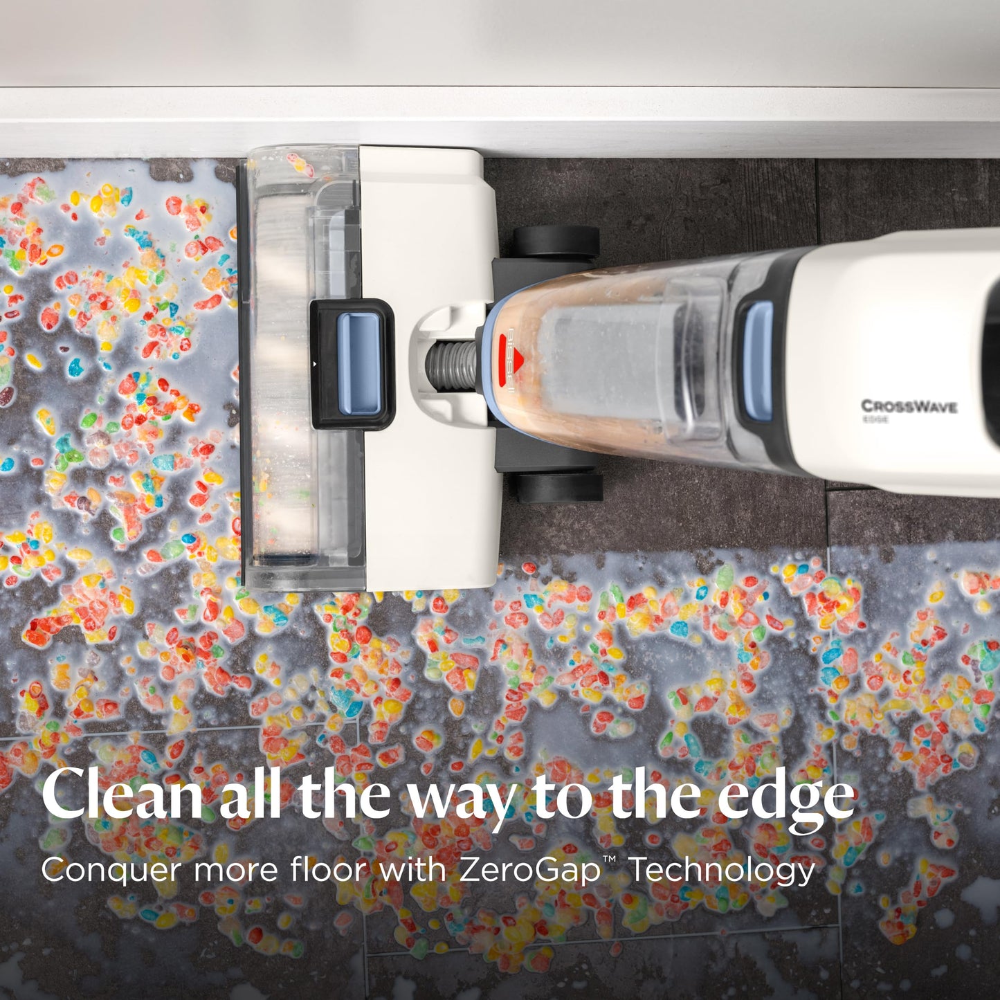 Bissell CrossWave Edge Floor Cleaner, Wet Dry Vacuum Mop with Zero-Gap Edge Technology & Powerful Suction for Tile Floors and Stain Removal, 4111A