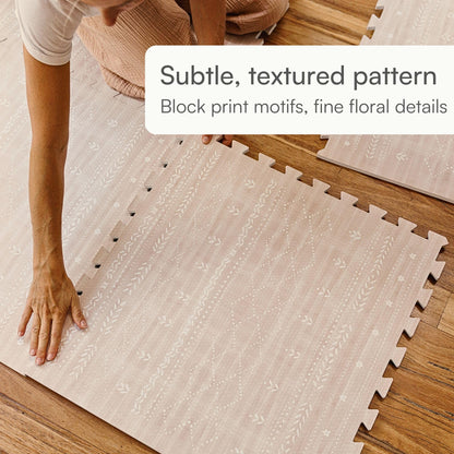 Lillefolk Baby Play Mat for Floor – 4x6ft Dusk | Soft Non Toxic Premium EVA Foam Tiles for Tummy Time, Crawling & Playroom – Waterproof Interlocking Floor Mat for Babies & Toddlers (6 Tiles)