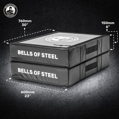 Bells of Steel Deadlift Pads Premium Quality Drop Pads Weightlifting | Noise Reducing Weight Pads for Floor Protection, Crash Pads Weightlifting | Pound Pad for Weight Lifting, Pair of Lifting Pads