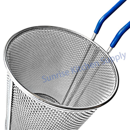 Sunrise Kitchen Supply Stainless Steel Pasta Boil Basket (1, 5"D x 9"H)