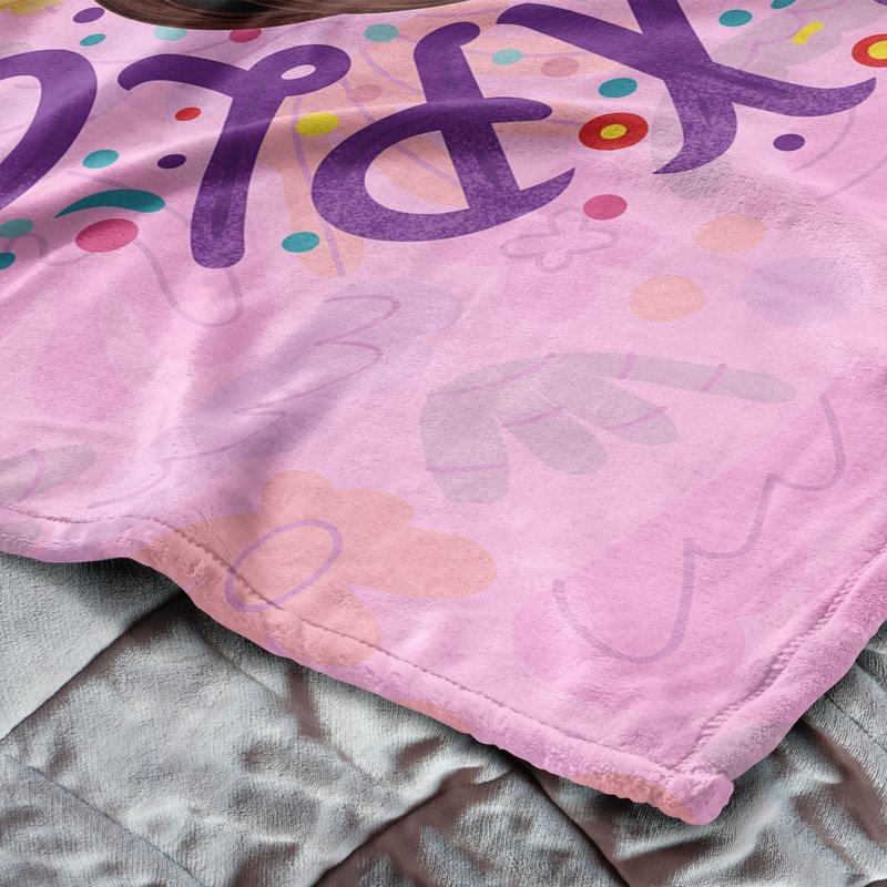 Northwest Dora The Explorer Running Dora Silk Touch Throw Blanket, Soft Fleece, Cartoon Character, 40 x 50 inches