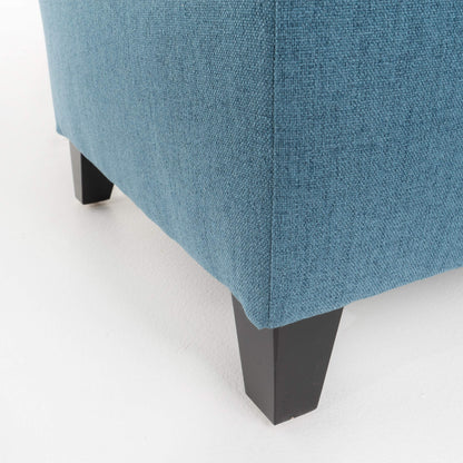 Christopher Knight Home Juliana Fabric Storage Ottoman, Blue