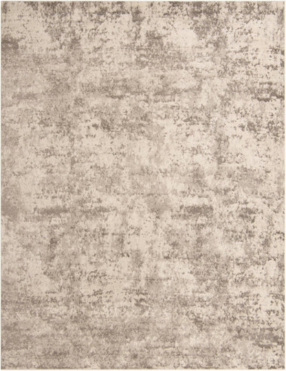 Unique Loom Eos Collection Area Rug - Borealis (10' x 13' Rectangle, Stone Gray/ Ivory)