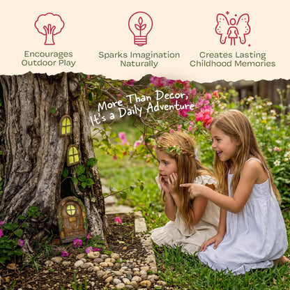 Fairy Doors for Trees, Fairy Door, Fairy Garden, Fairy Garden Accessories Outdoor kit, Fairy Doors for Trees Outdoor, Gnome House