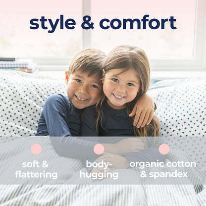 Sensory Basics Compression Tee - Gentle & Calming Compression Shirt for Kids & Teens - Stretchy Sensory Shirt - Organic Cotton & Spandex - Short Sleeve Compression Shirt for Boys & Girls - X-Small