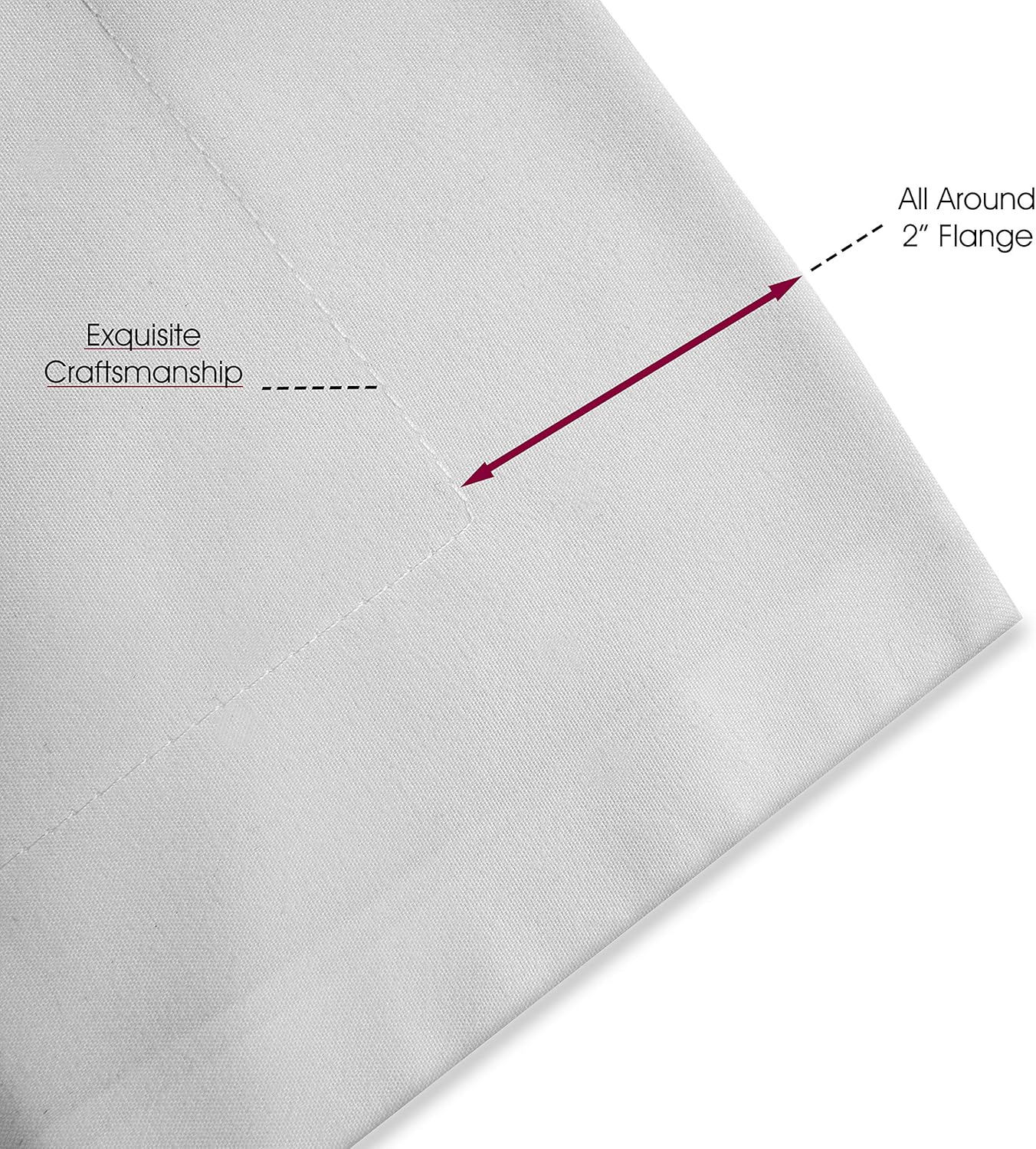Elegant Comfort Luxury Ultra-Soft Premium Hotel Quality 2-Piece Pillow Shams, King Size Lilac