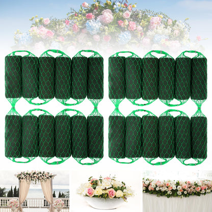 Elcoho 24 Pcs Floral Foam Garland, 15.8 ft Flower Sponge Blocks Kit, Absorbent Flower Holder for Fresh & Dried Flowers Arrangement Floral Foam Bricks for Wedding Garden Home Decor