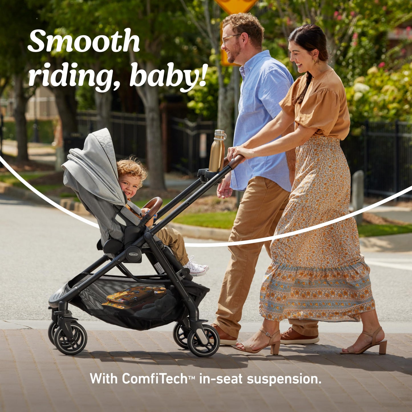 Graco® Premier Modes Merge Stroller with EZ Spin Wheels for 360 Rotation, 3 Modes: Infant Car Seat Carrier, Carry Cot, to Toddler Stroller, Reversible Baby Stroller Seat, Midtown