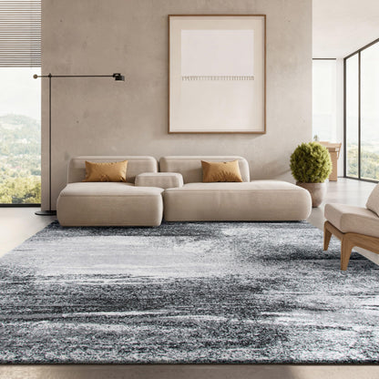 SAFAVIEH Adirondack Collection X-Large Area Rug - 12' x 18', Silver & Multi, Modern Abstract Design, Non-Shedding & Easy Care, Ideal for High Traffic Areas in Living Room, Bedroom (ADR112G)