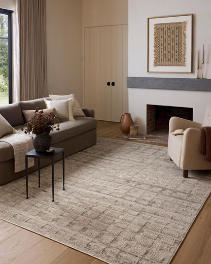 Loloi Amber Lewis Monty Collection MOT-06 Pebble/Beige 11'-6" x 15', .50" Pile Height, Area Rug