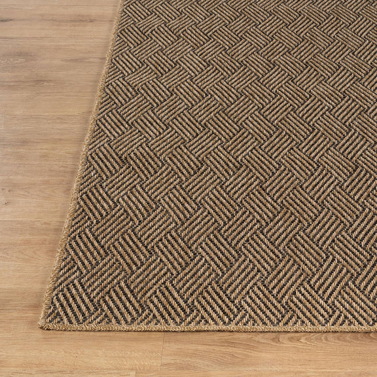 Luul Home Easy Jute Rugs 10x14 Herringbone Natural Color Living Room Indoor Outdoor Area Rug for Patio and Kitchen Rug High Traffic Washable Easy to Clean Solid Boho Woven Design Carpet (10 x 14)